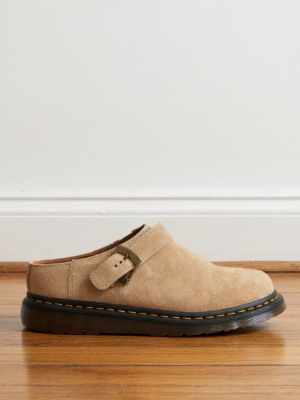 Dr. Martens Isham Desert Oasis Parchment Suede Mules Men's 7 (Fits Women's 8)
